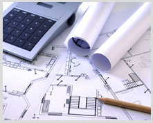 planos de proyectos y calculadora