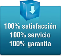 etiqueta de 100% satisfaccion